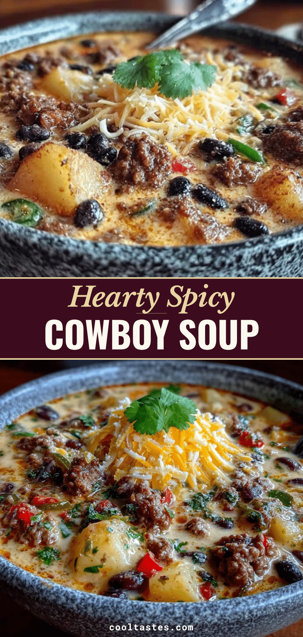 hearty cowboy soup with cheddar cheese recipe