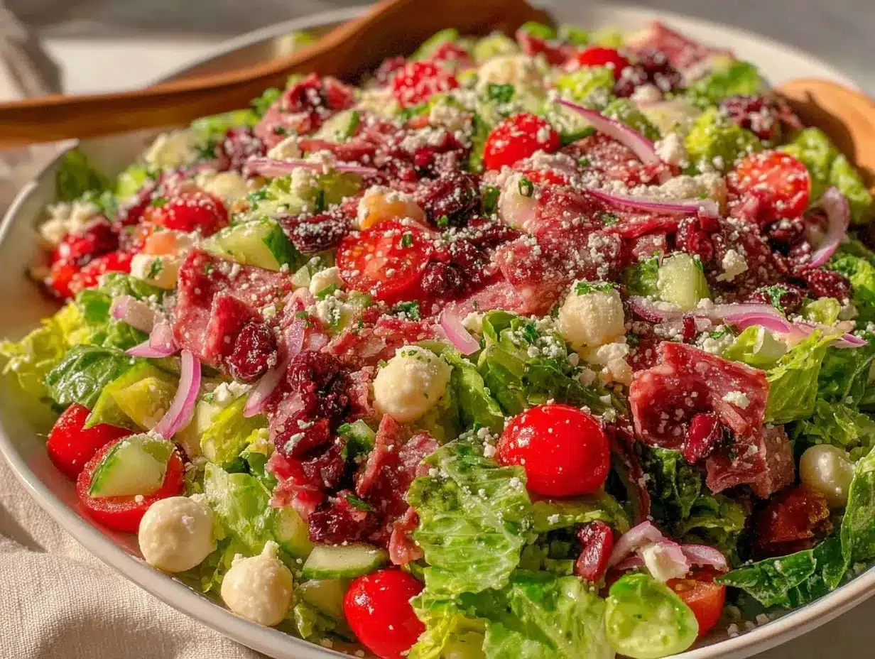 hearty Italian chopped salad recipe preparation steps
