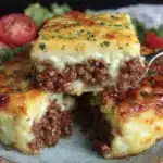 homemade cheeseburger pie - featured image