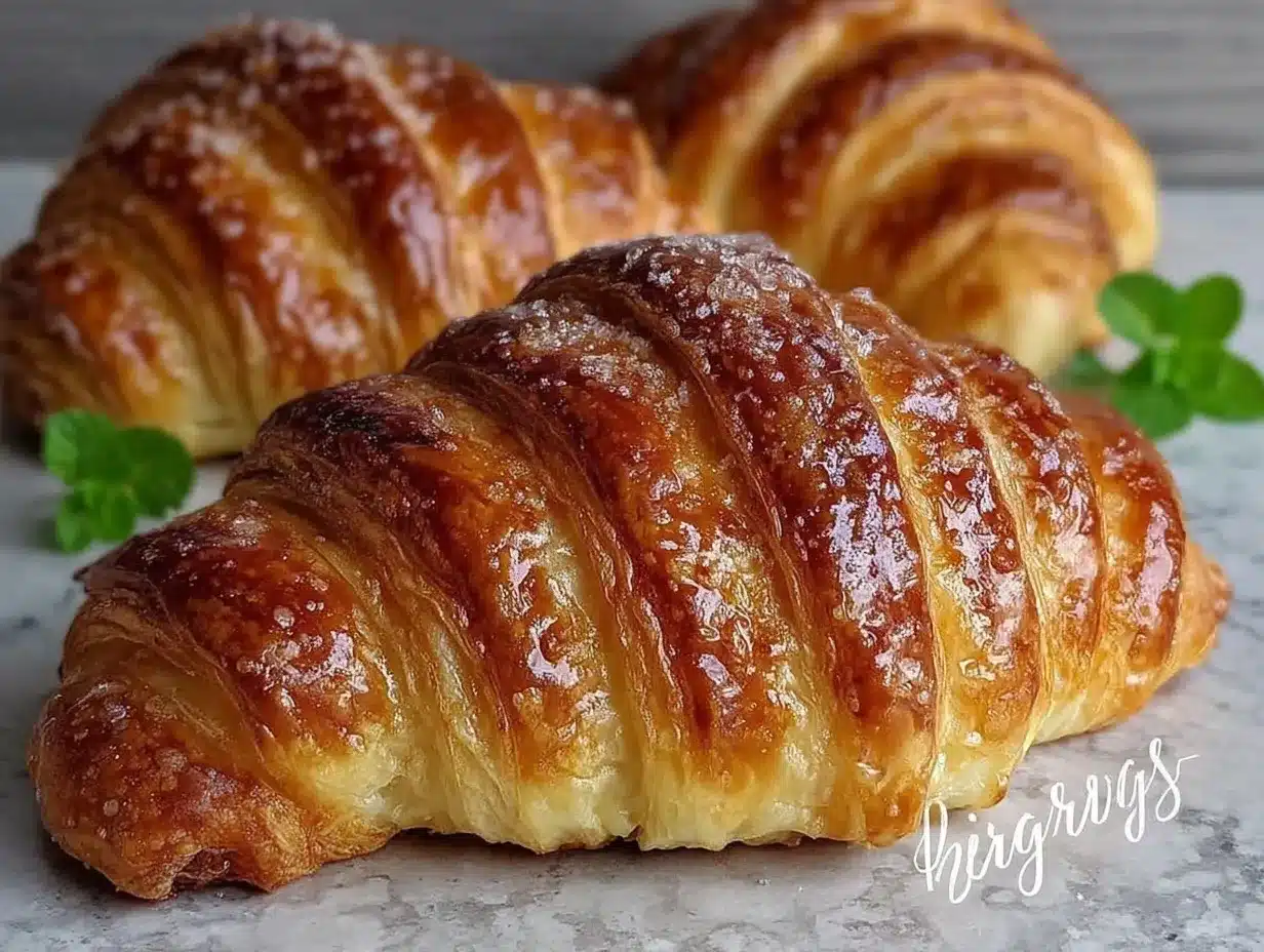 homemade croissants recipe preparation steps
