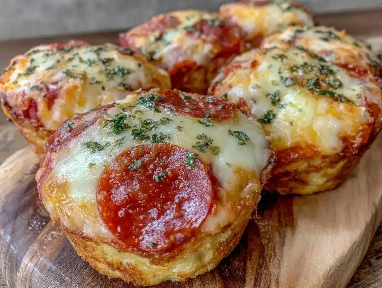 homemade pizza muffins preparation steps
