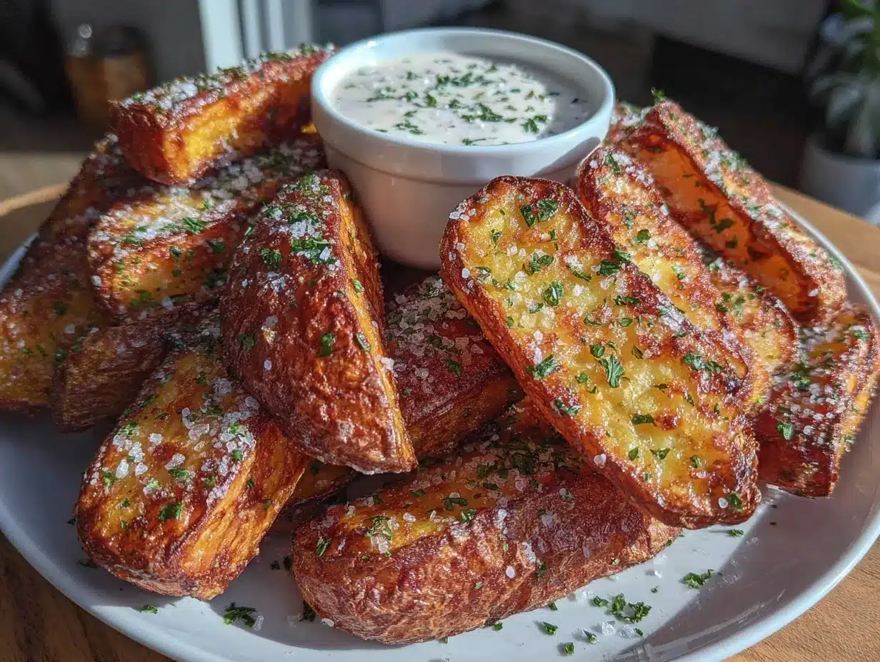 homemade potato wedges preparation steps