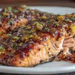 honey garlic butter salmon recipe - featured image