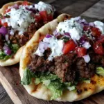 juicy ground beef gyros recipe - featured image