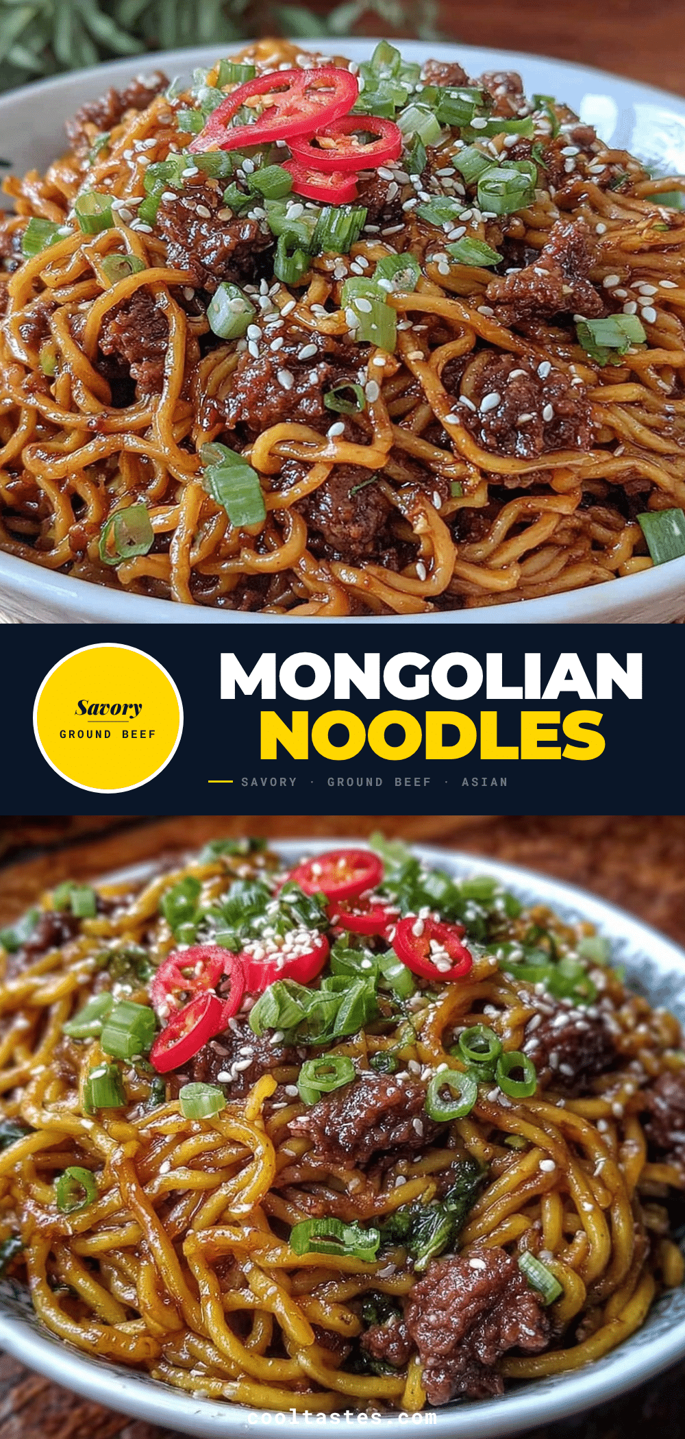 juicy ground beef mongolian noodles recipe recipe
