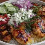 lemon dill chicken bowl - featured image