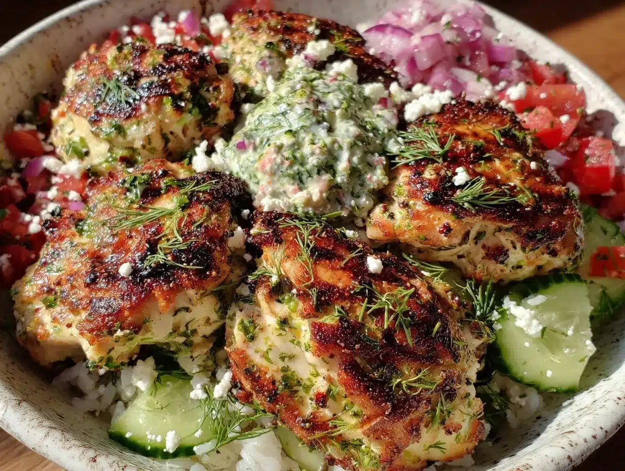 lemon dill chicken bowl preparation steps