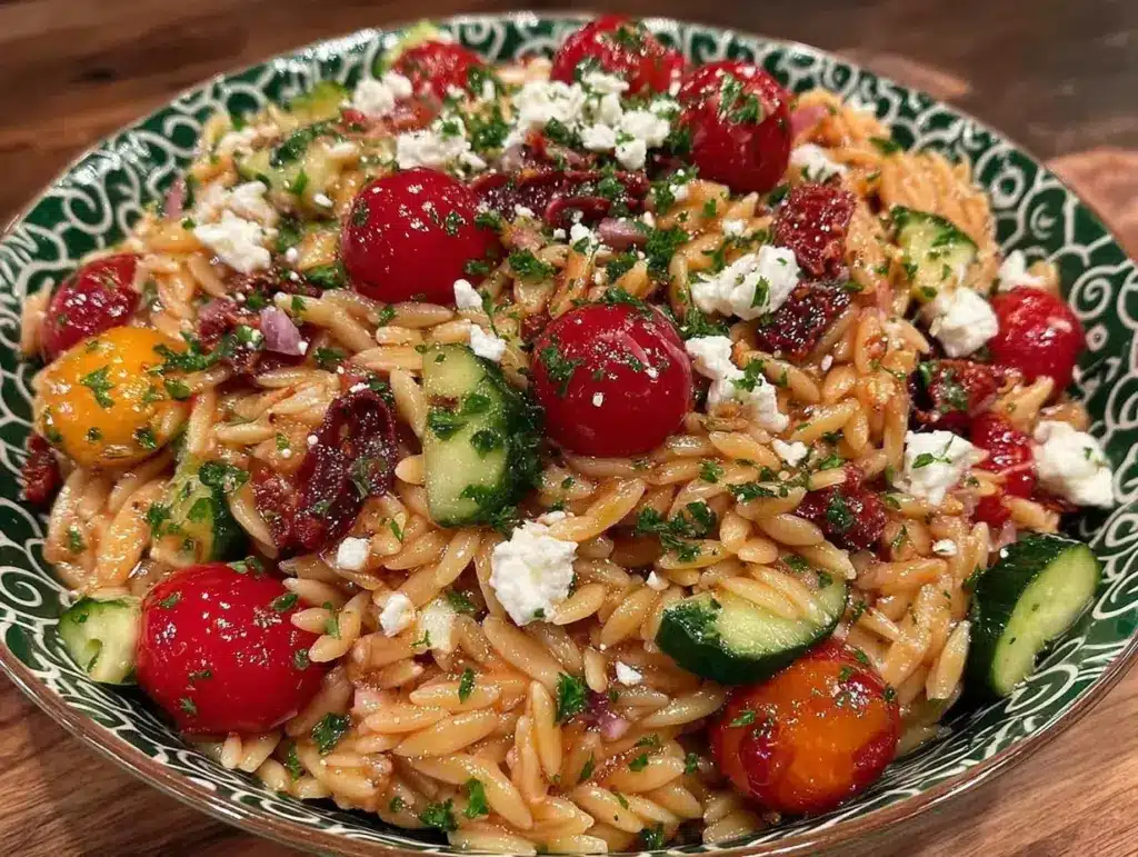 lemony orzo pasta salad - featured image
