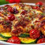 Mediterranean chicken zucchini bake - featured image