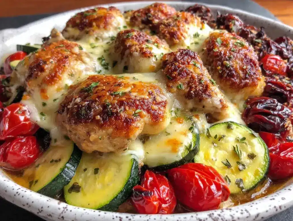 Mediterranean Chicken Zucchini Bake - featured image