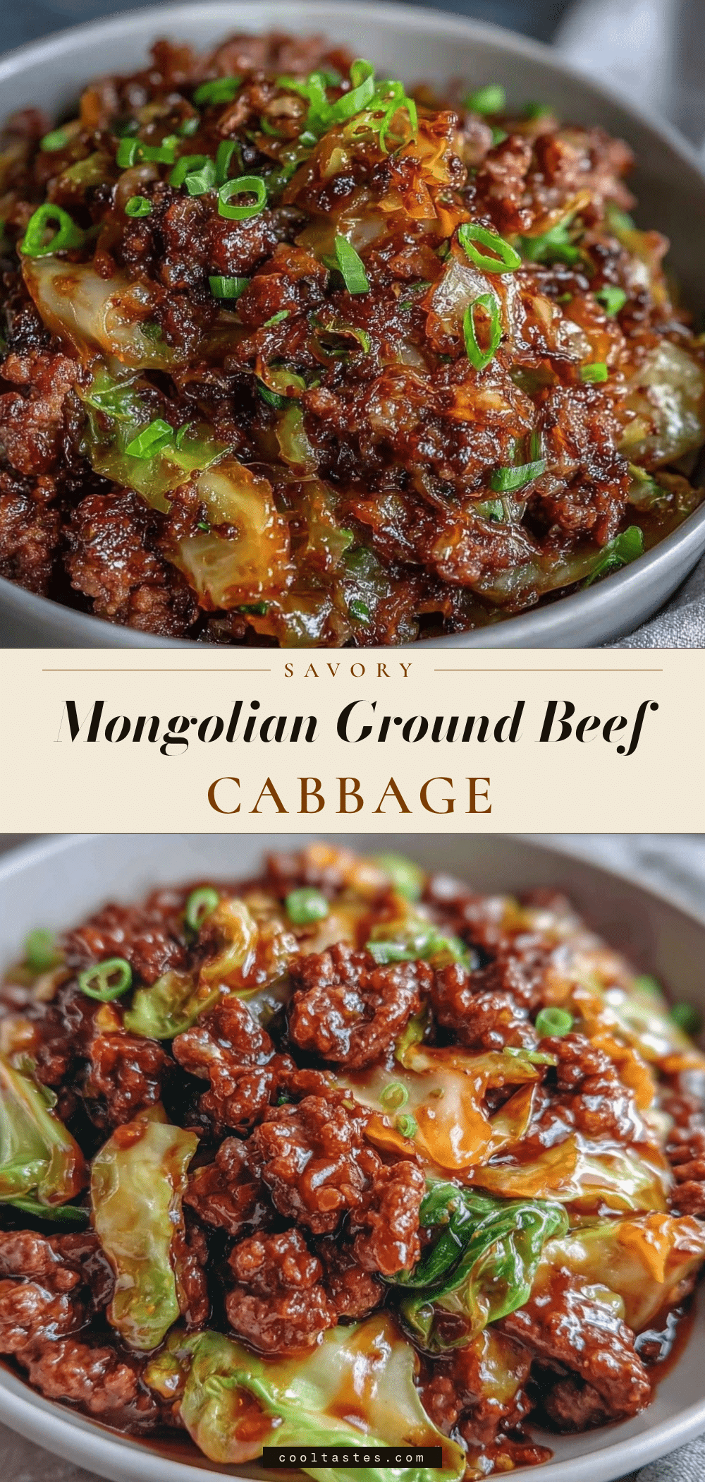 Mongolian ground beef cabbage recipe