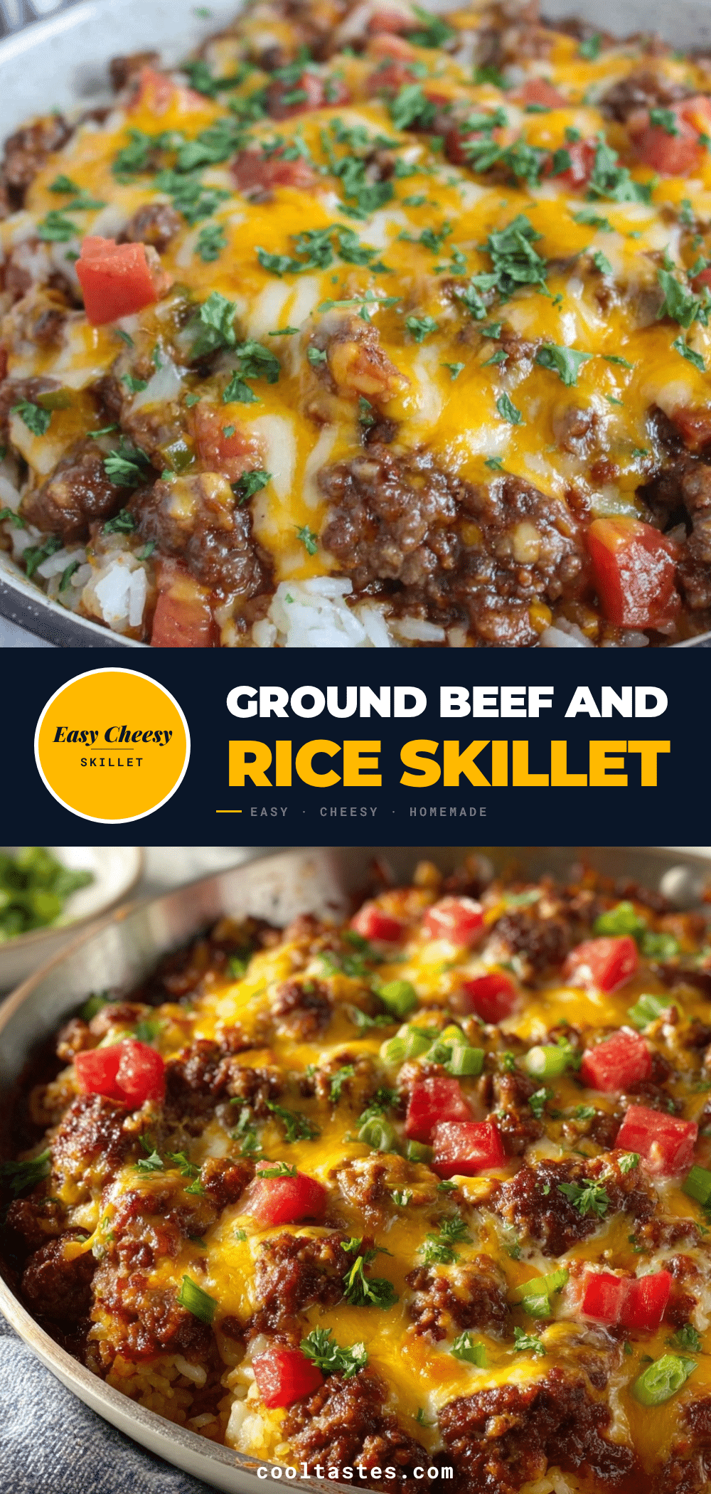 one-skillet ground beef and rice recipe