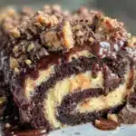 peanut butter cup chocolate roll - featured image