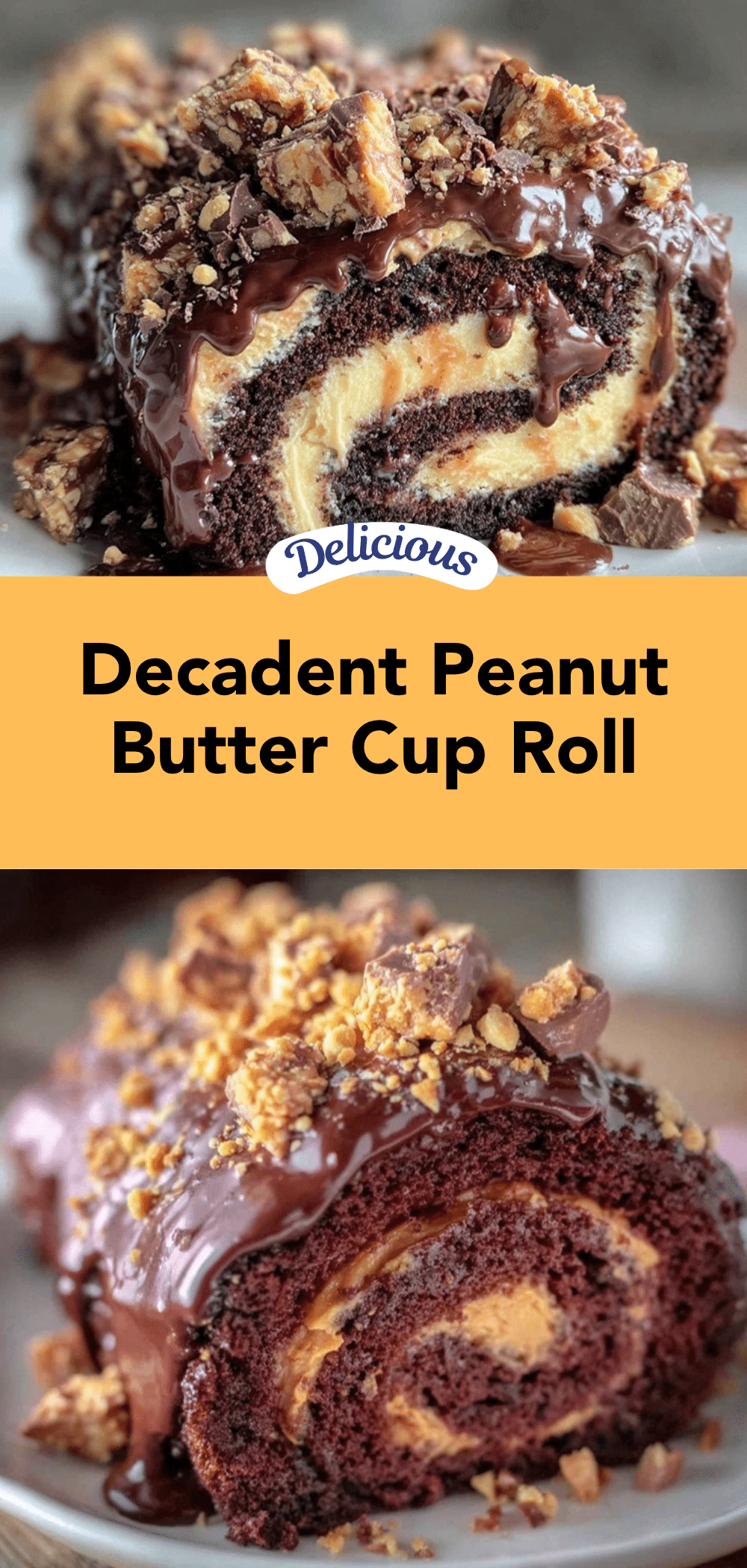 peanut butter cup chocolate roll recipe
