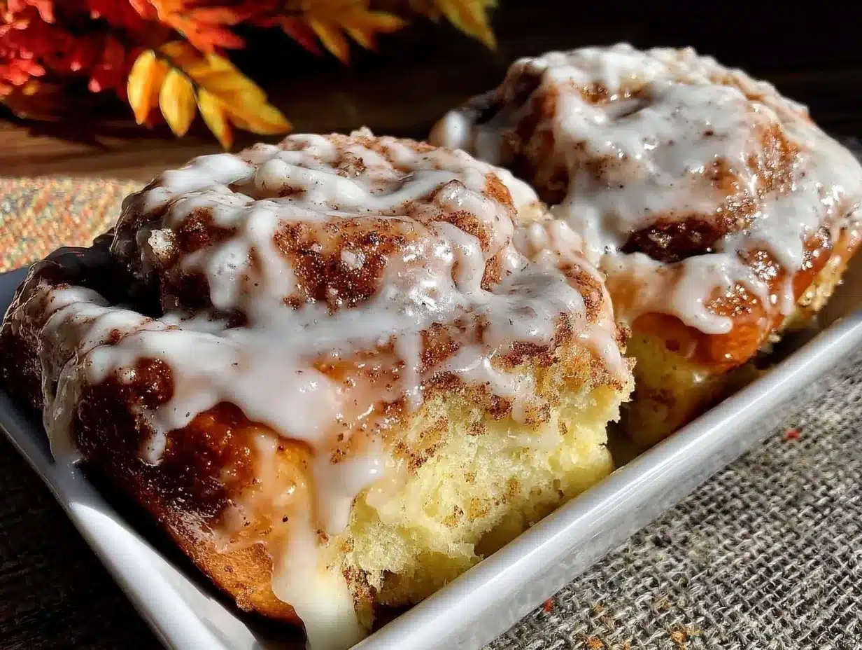 rich cinnamon rolls with heavy cream icing preparation steps