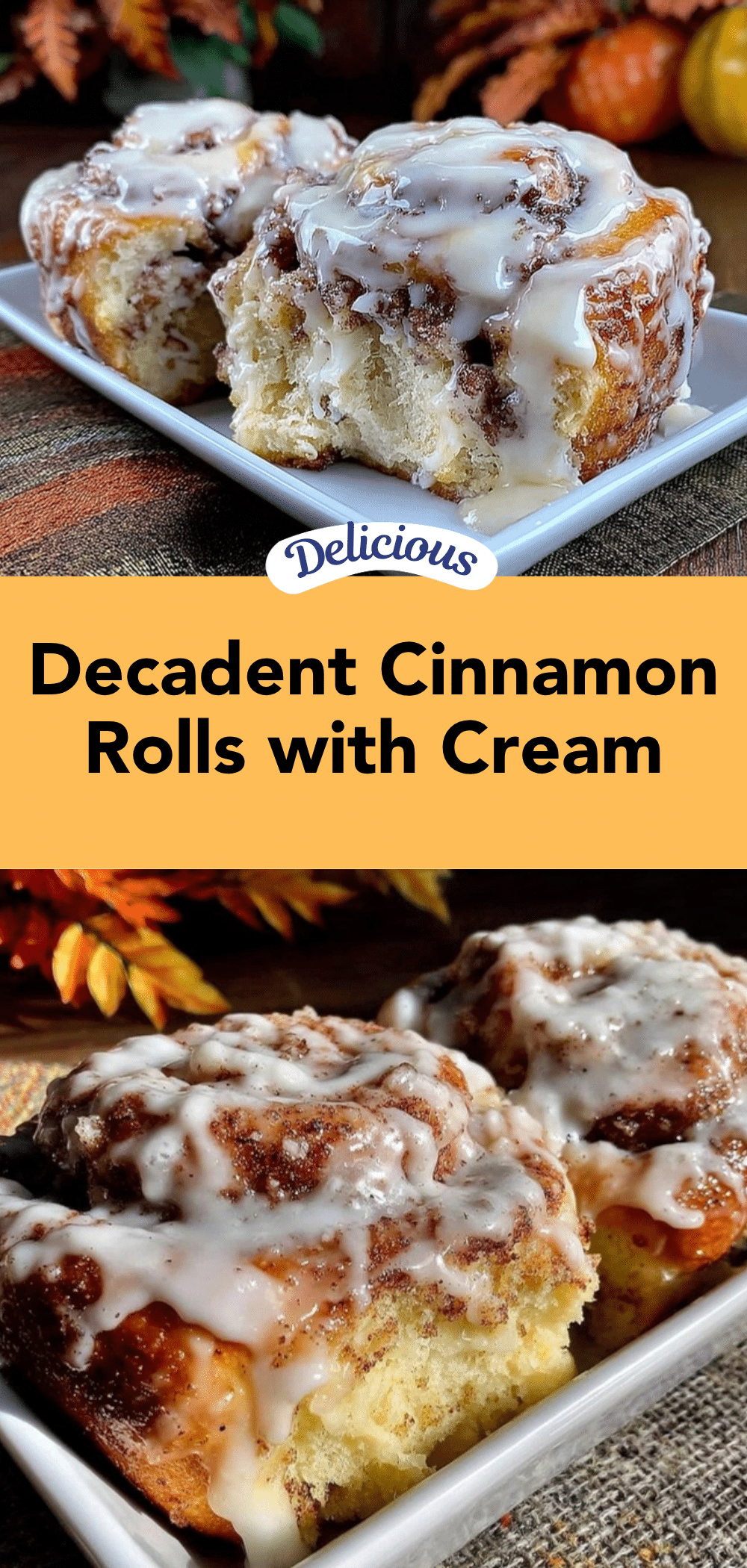 rich cinnamon rolls with heavy cream icing recipe