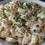 rich ditalini pasta with cheese sauce - featured image