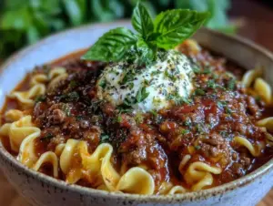 slow cook lasagna soup - featured image
