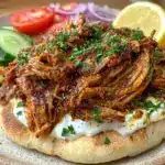 slow cooker chicken shawarma - featured image