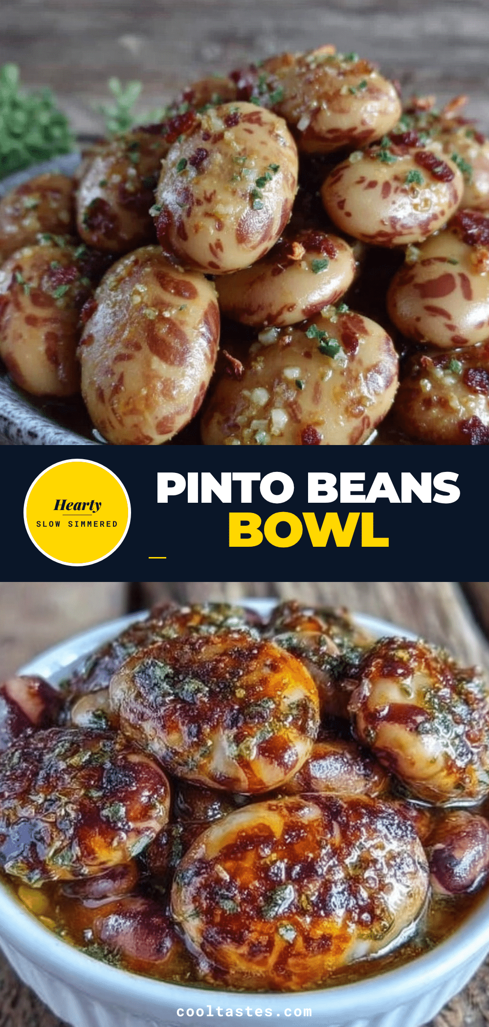 slow simmered pinto beans recipe