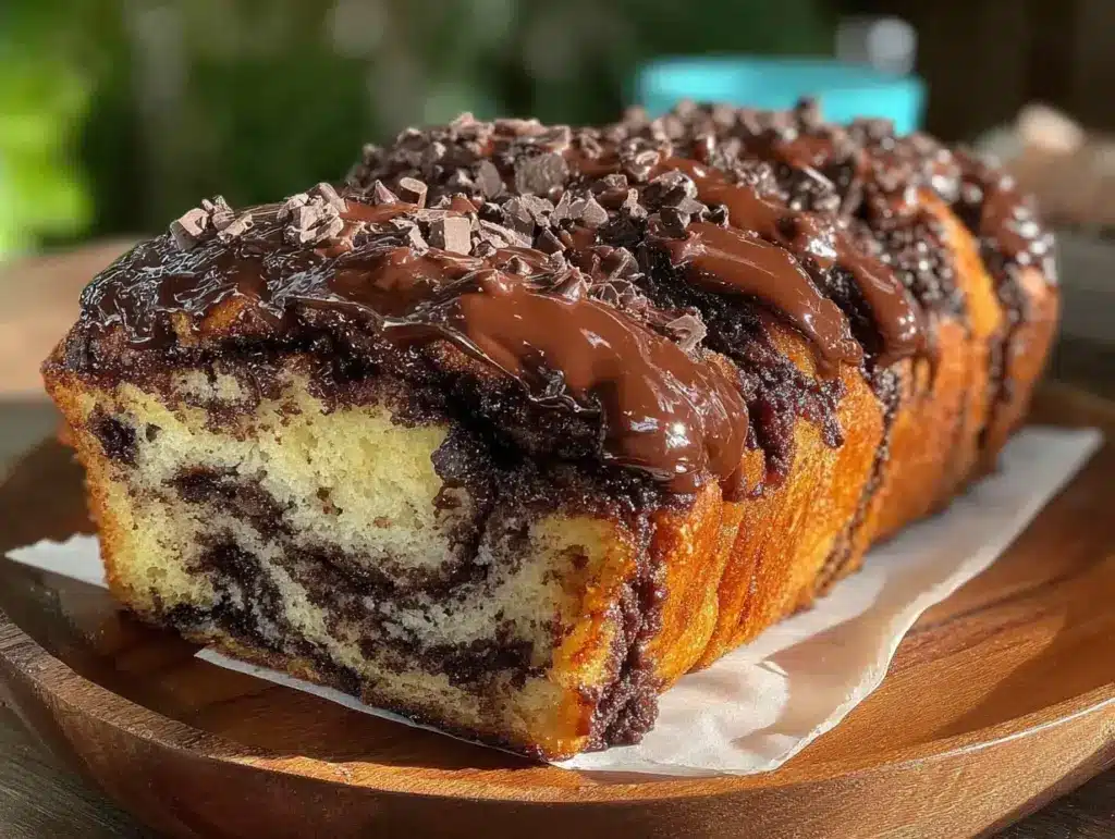 soft chocolate babka bread - featured image