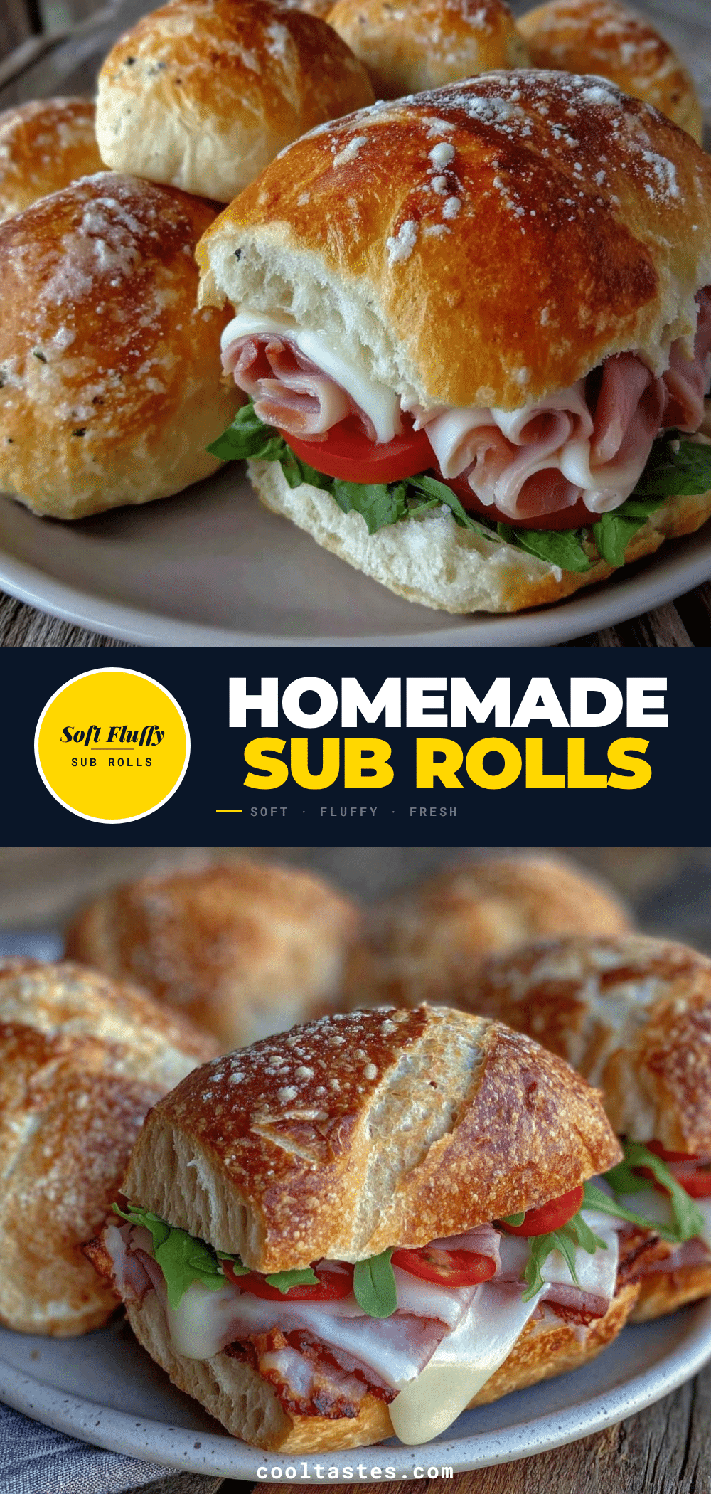 soft fluffy homemade sub rolls recipe