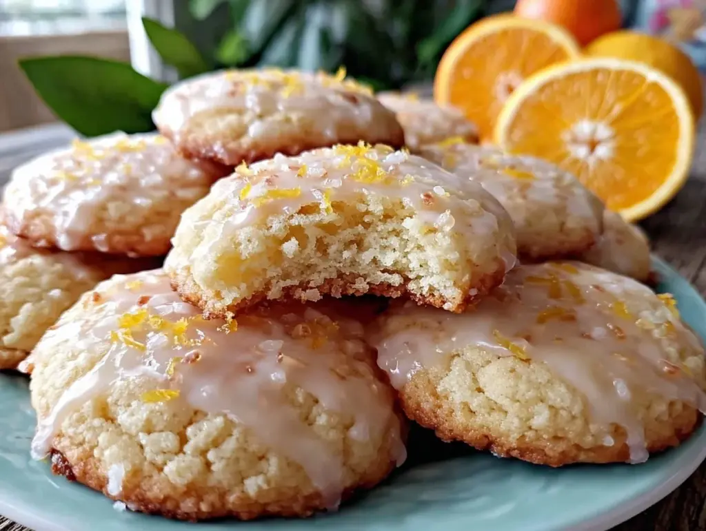 soft orange sugar cookies - featured image