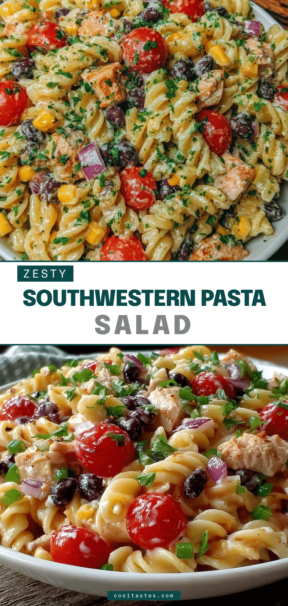 Southwestern chicken pasta salad recipe