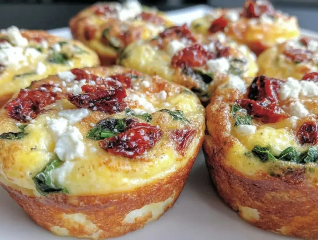 spinach feta egg muffins - featured image