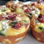 spinach feta egg muffins - featured image