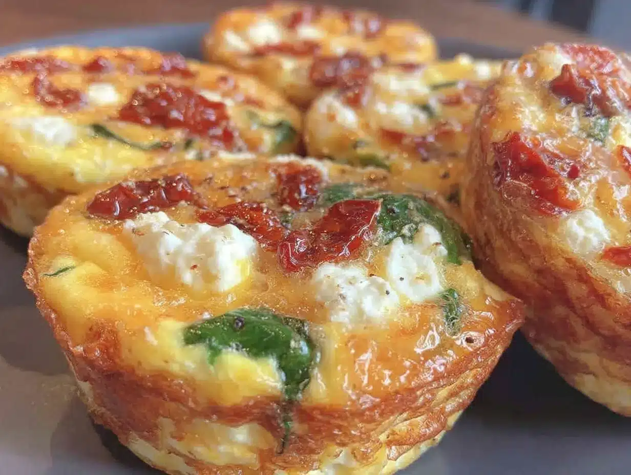 spinach feta egg muffins preparation steps