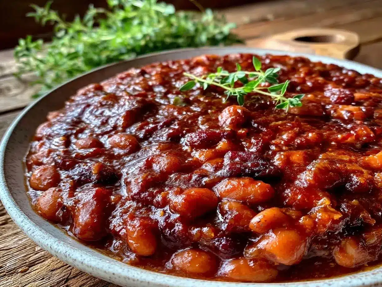 sweet smoky baked beans preparation steps