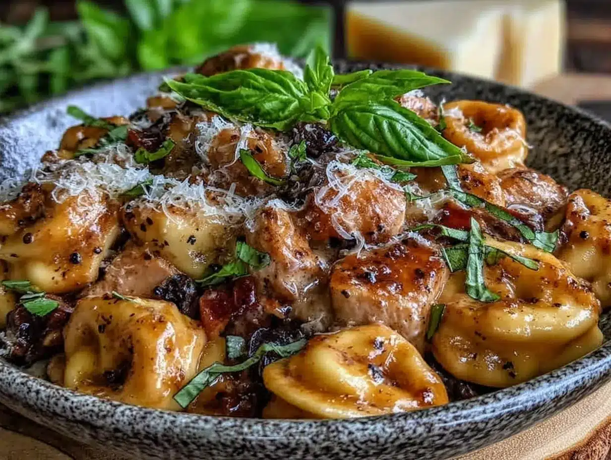 tender chicken tortellini crockpot meal preparation steps