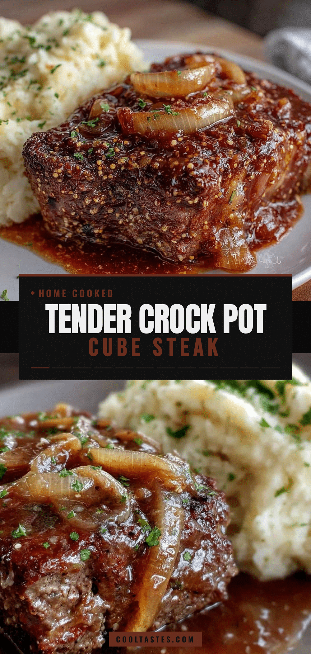 tender crockpot cube steak with gravy recipe