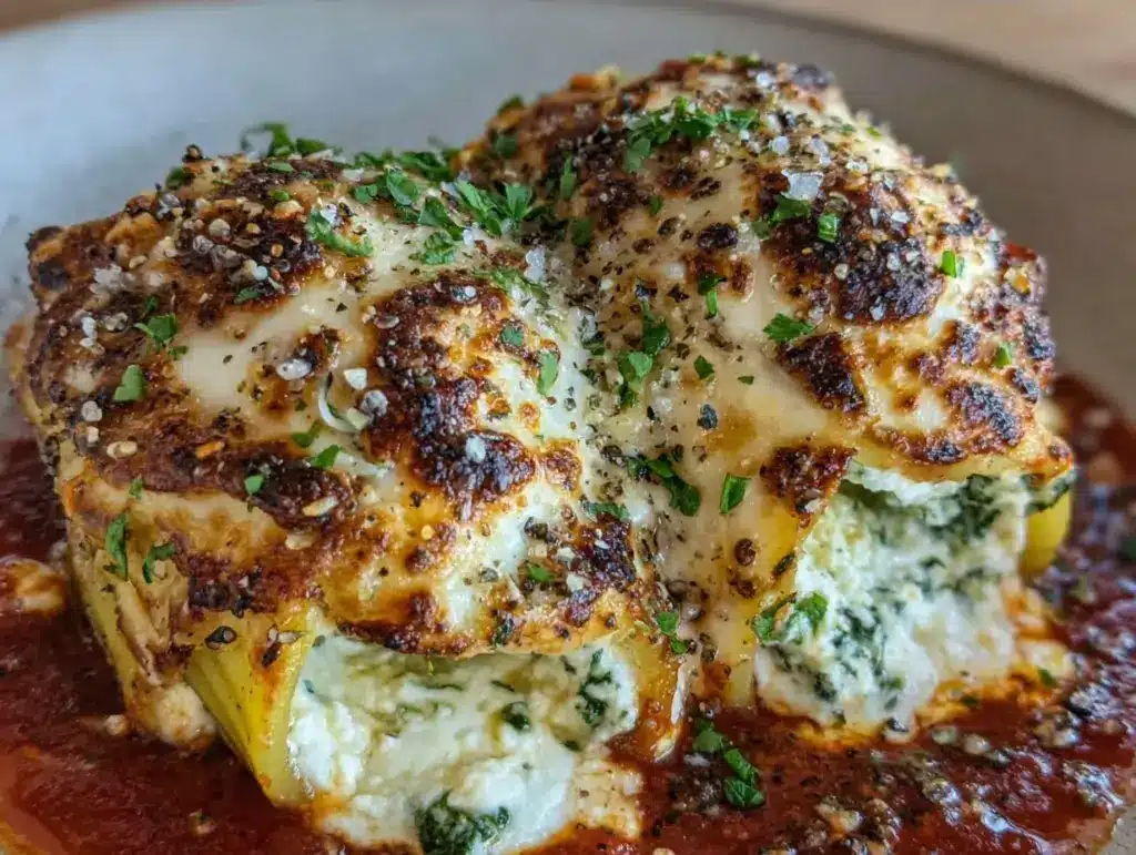 tender stuffed manicotti shells - featured image