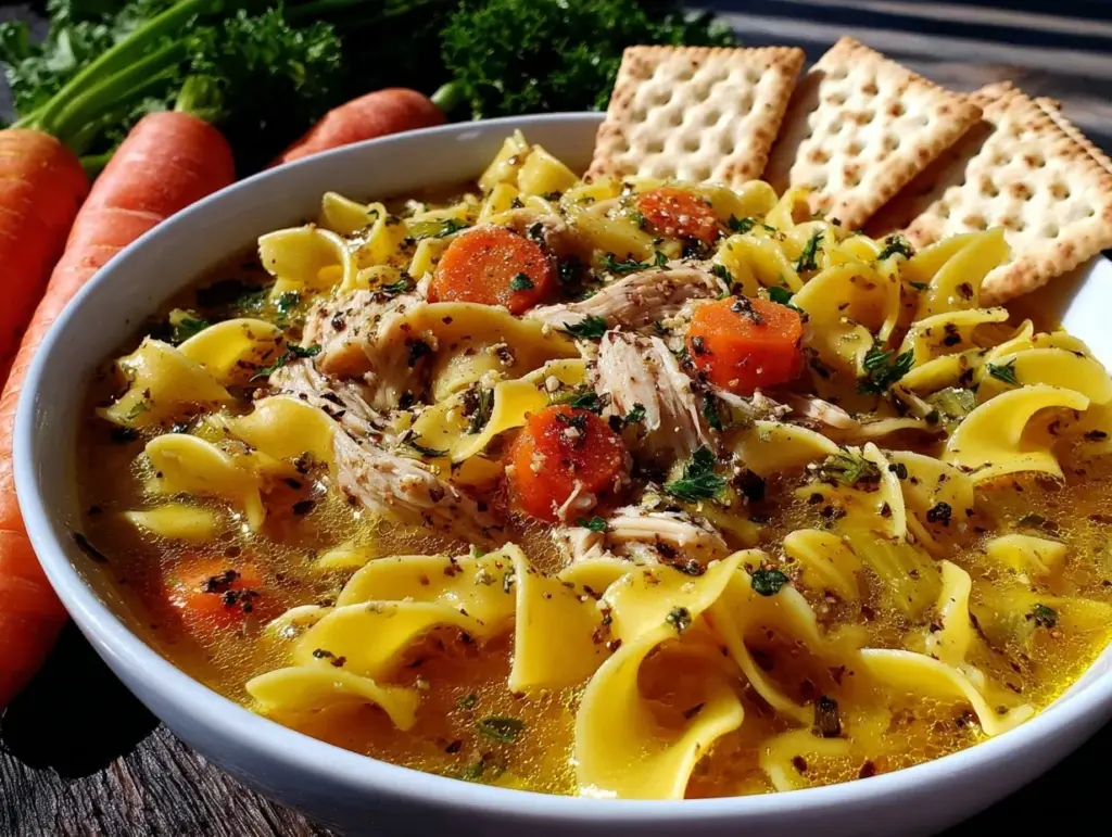 ultimate cozy chicken noodle soup - featured image