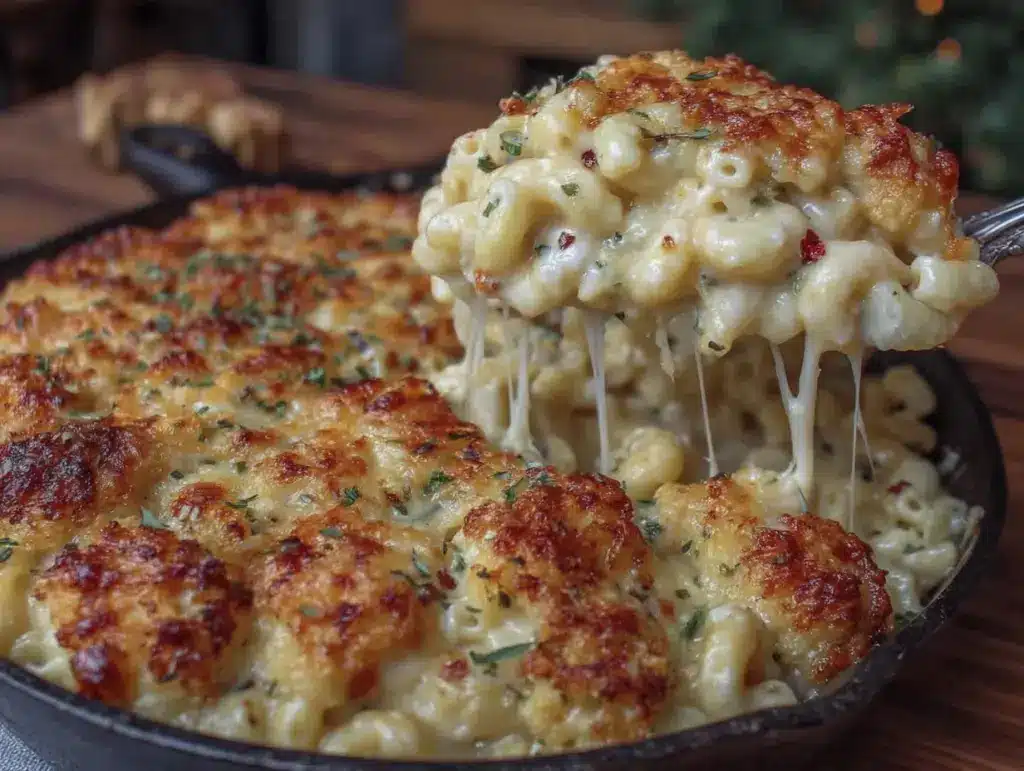 ultimate creamy mac and cheese bake - featured image