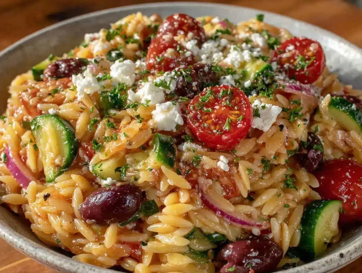 zesty orzo pasta salad preparation steps