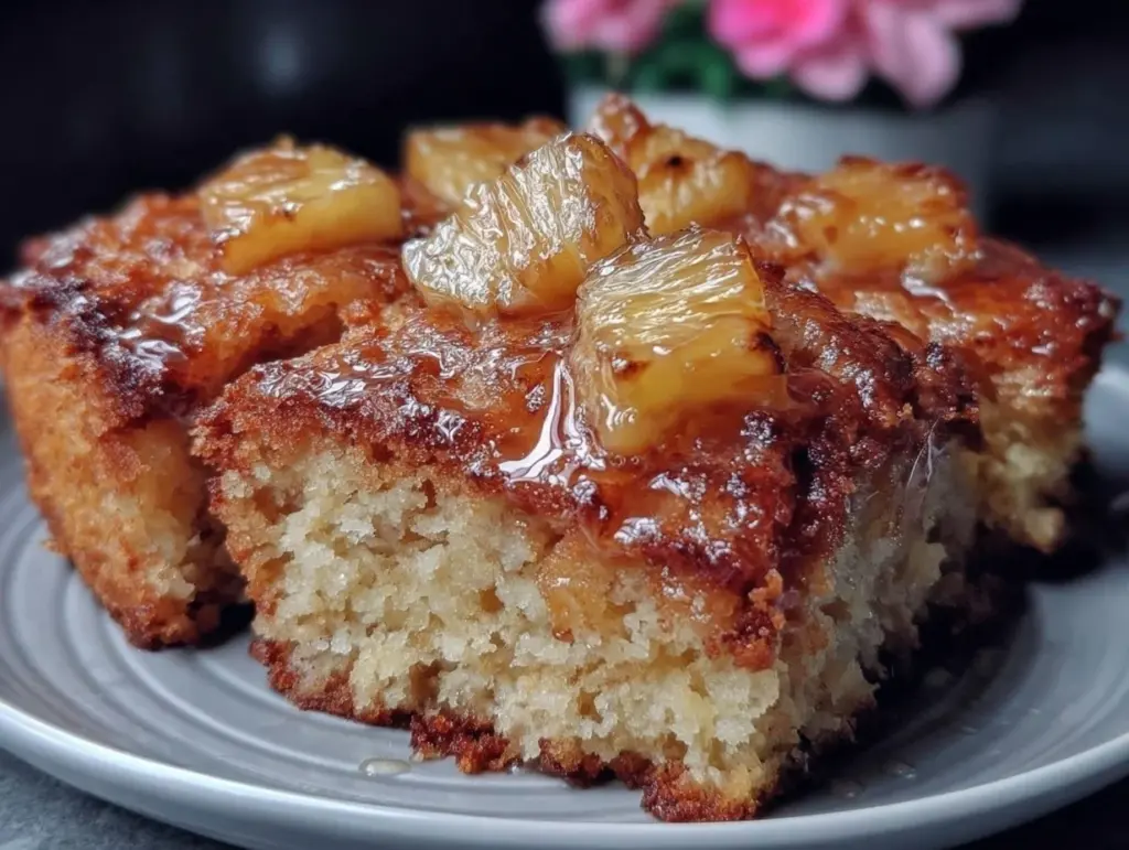 Amish pineapple dump cake recipe - featured image