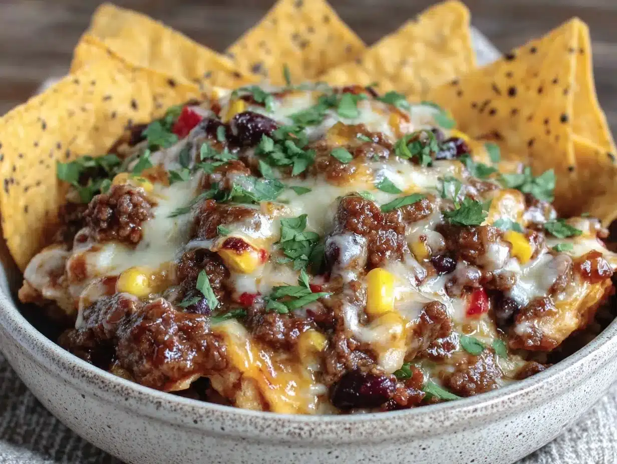 cheesy crockpot taco casserole dinner preparation steps