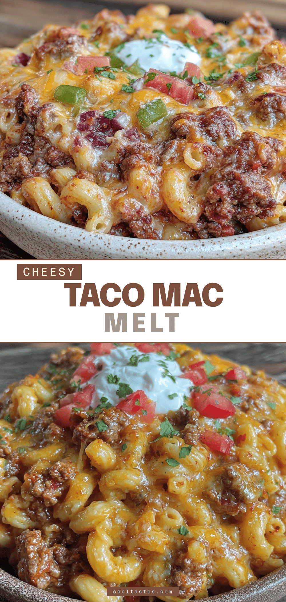 cheesy taco mac casserole dinner recipe
