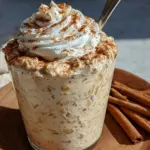 cinnamon roll overnight oats recipe - featured image