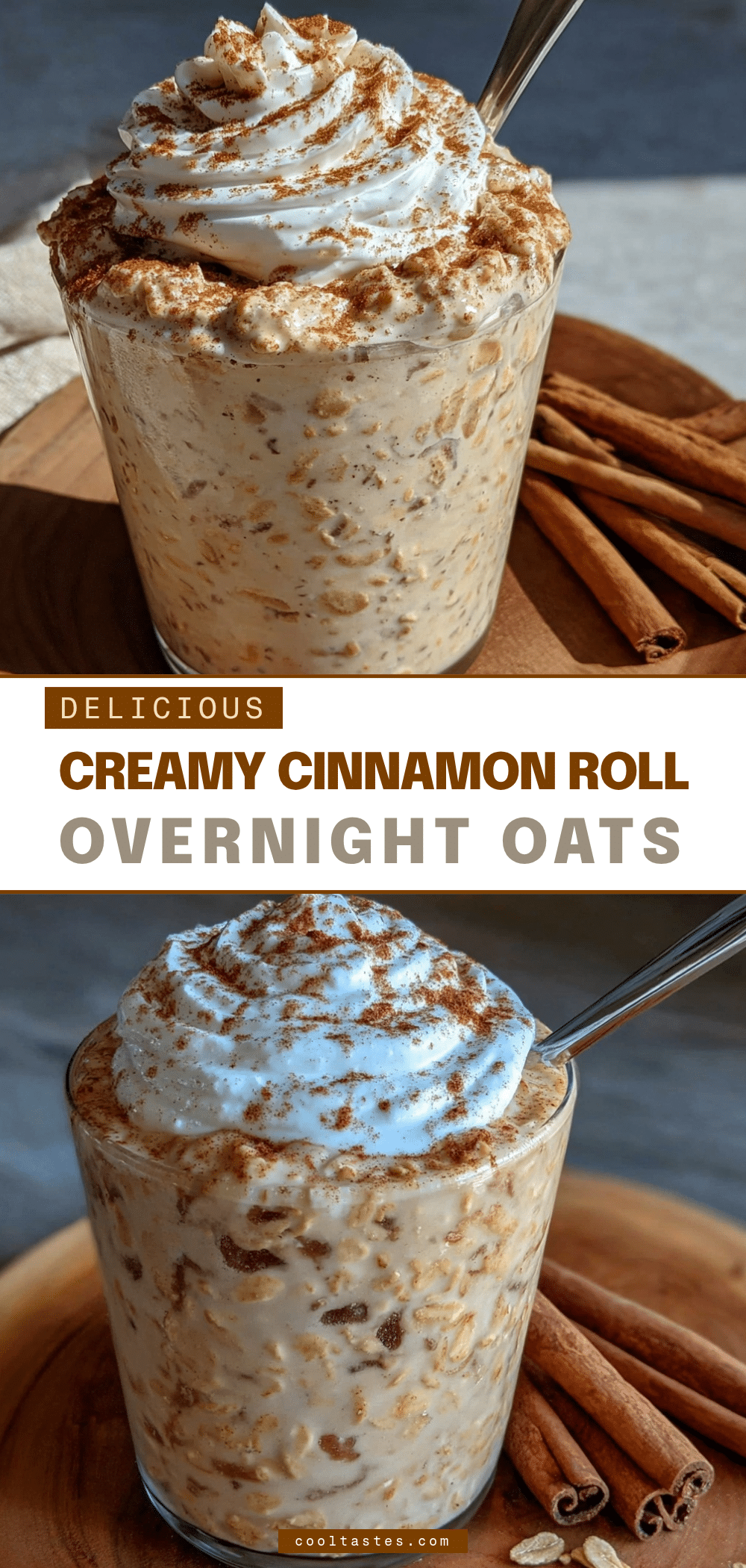 cinnamon roll overnight oats recipe recipe