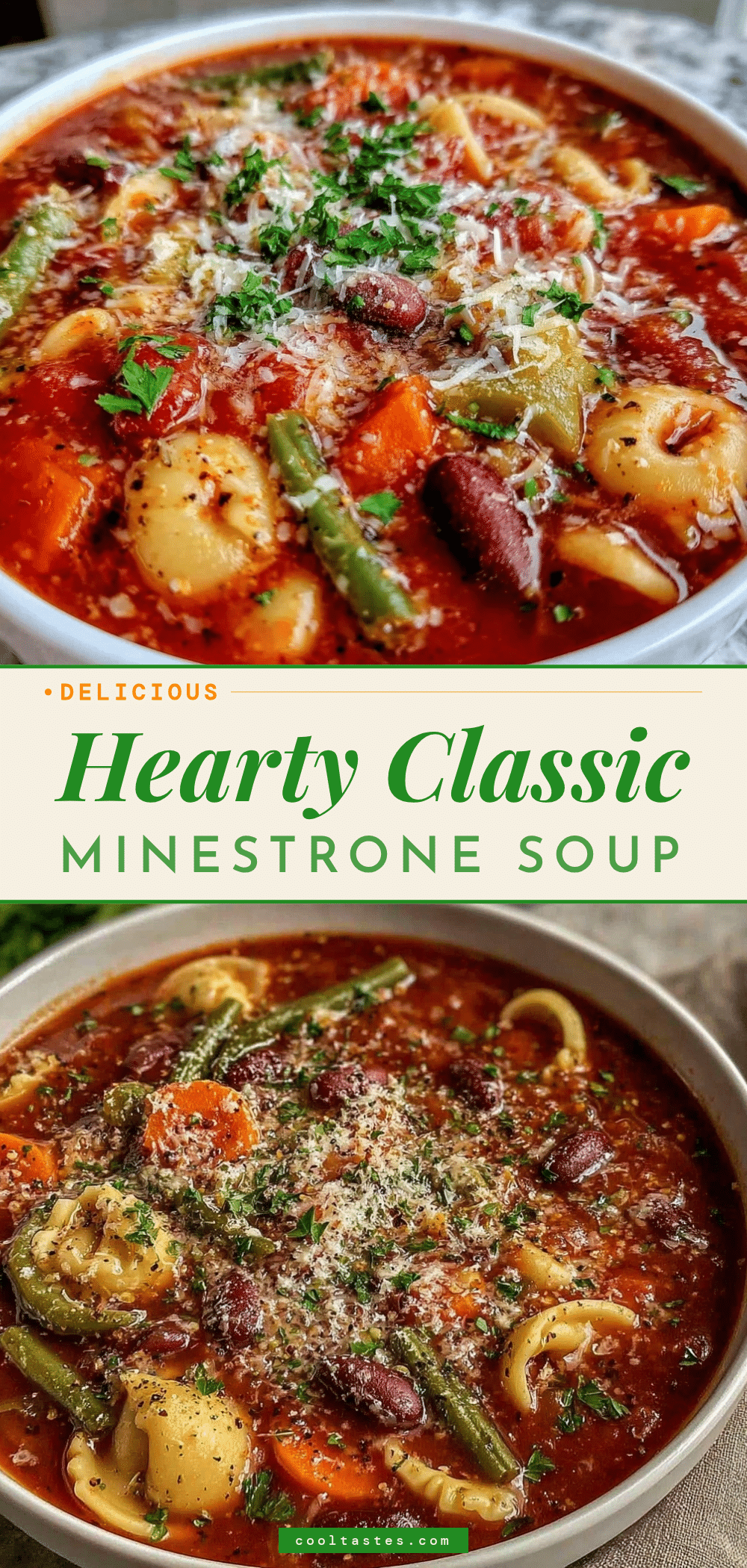 classic minestrone soup with beef broth recipe