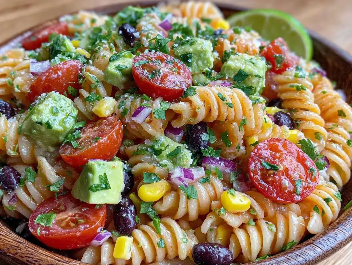 cowboy caviar pasta salad recipe preparation steps