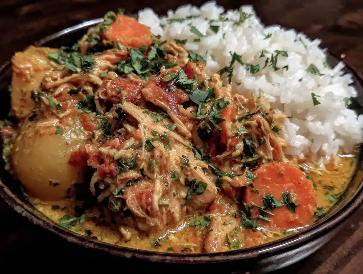 creamy chicken yellow curry preparation steps