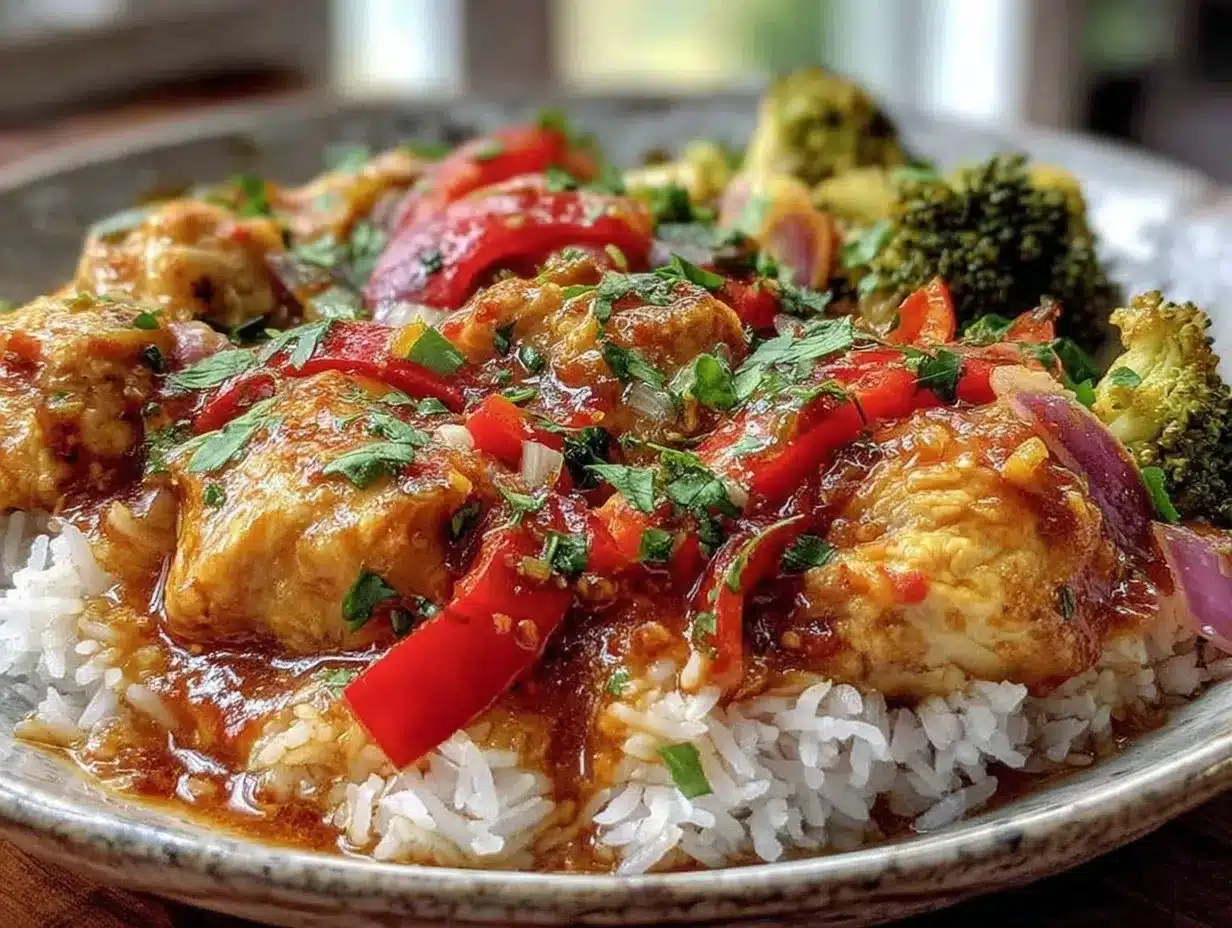 creamy coconut curry chicken crockpot recipe preparation steps