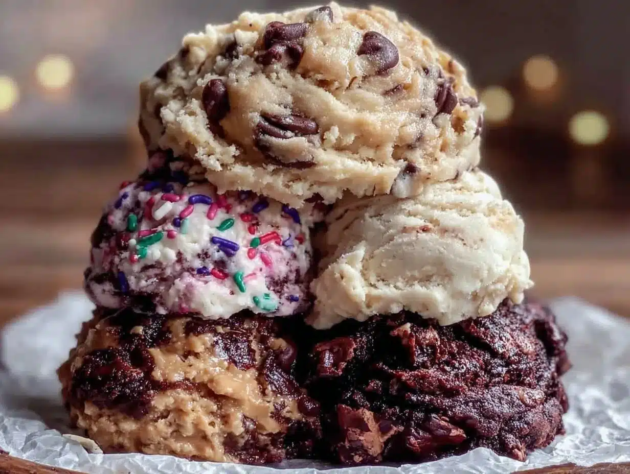 creamy edible cookie dough preparation steps