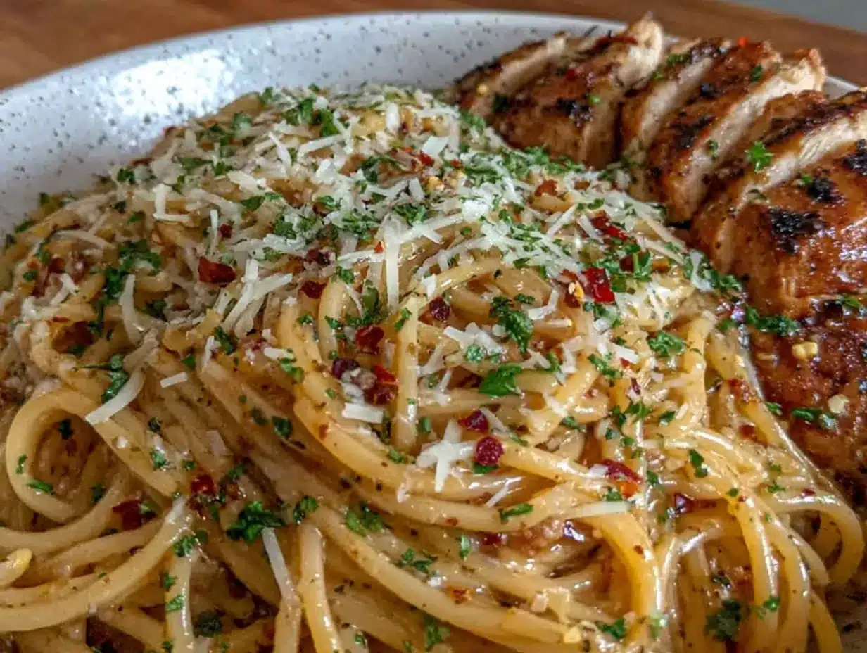 creamy garlic butter chicken pasta preparation steps