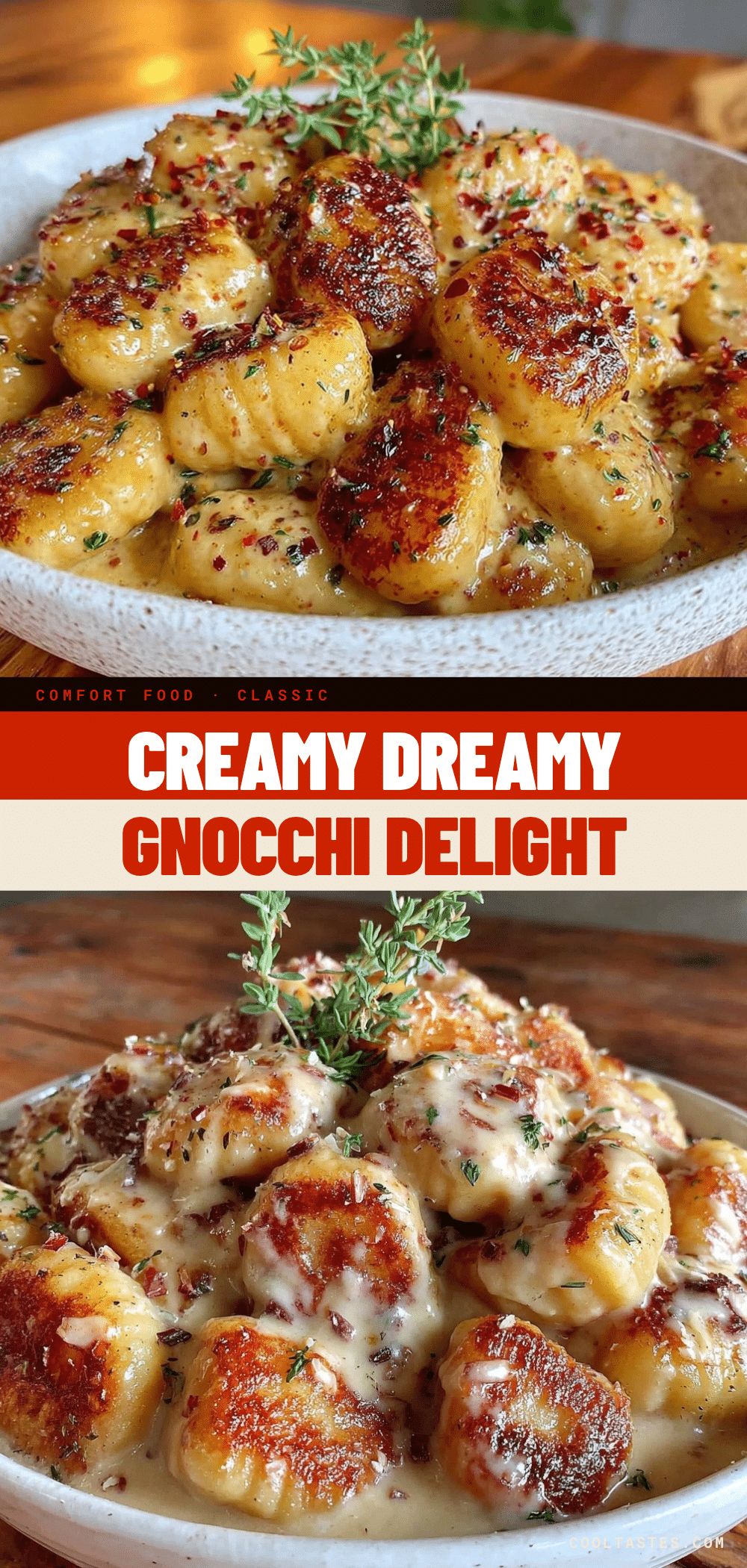 creamy one-skillet gnocchi with herbs recipe
